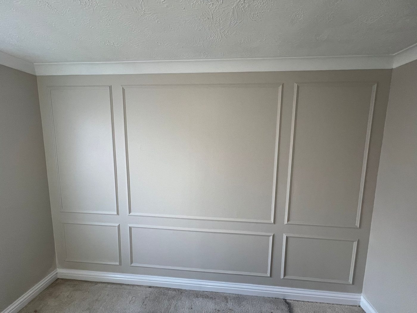 Wall panel moulding and painting